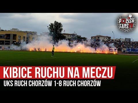 Kibice Ruchu na meczu UKS Ruch Chorzów 1-8 Ruch Chorzów (20.08.2019 r.)