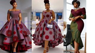 LATEST STUNNING ANKARA SHIFT DRESS STYLE MISHONO MIPYA YA KISASA YA VITENGE YA KUMWAGA.
