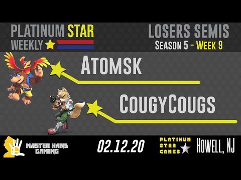 PSW S5:W9 - Atomsk (Dedede, Banjo) Vs. CougyCougs (Fox) - L Semifinals