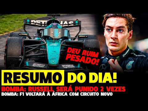 🚨BOMBA: RUSSELL SERÁ PUNIDO DUAS VEZES POR MOTOR E ÁFRICA ESTÁ DE VOLTA À F1 | FÓRMULA 1