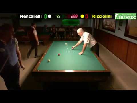 Mencarelli vs Ricciolini i - Gara Interr.le 1/2/3 Cat. CSB Accademia del Biliardo Terni 4 Giu 2017