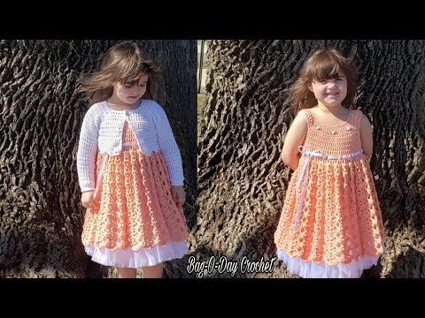 Easy Crochet Dress | Easy Crochet toddler dress with...