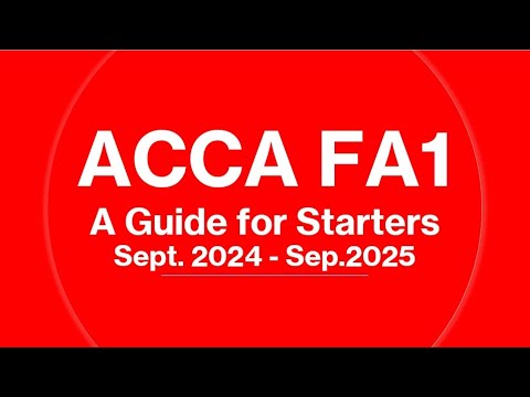 ACCA FIA FA1 Chapter 1 Complete Course