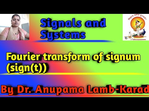 Fourier transform of Signum (Sgn(t)) in 2 minutes