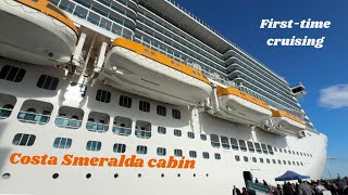 Costa Smeralda Cabin Tour – First Time Cruise Experience