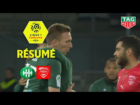 AS Saint-Etienne - Nîmes Olympique ( 2-1 ) - Résumé - (ASSE - NIMES) / 2018-19
