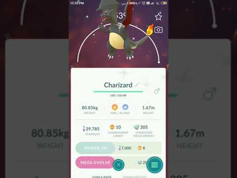 🔥evolving 40 level shiny Charizard into mega Charizard X🔥