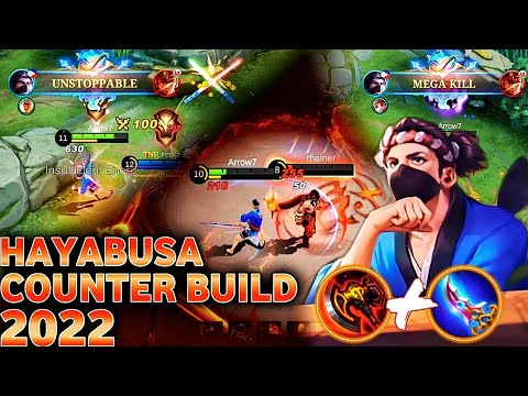 Hayabusa best counter build 2022 | Hayabusa best build 2022 | Mlbb