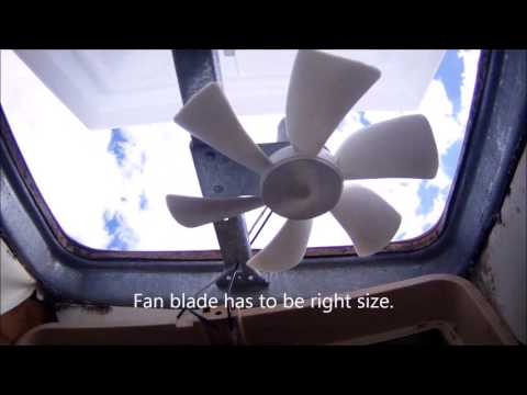 Camco RV Replacement Vent Cover & Fan  Install.