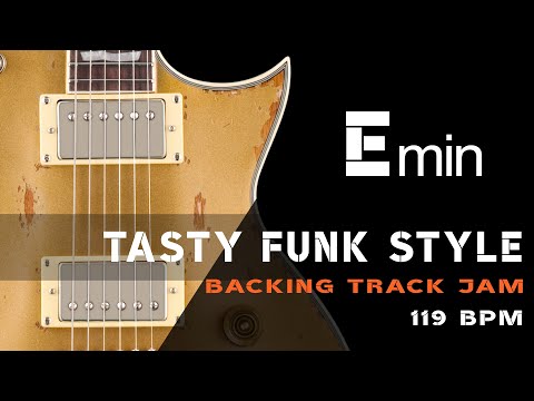 Tasty Funky Style Backing Track/Guitar Jam in E minor [Gold Rust]