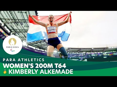 Kimberly Alkemade 🥇 Sprints To Gold In Women's 200m T64 Final 🇳🇱 at #Paris2024
