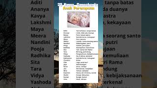 Download lagu 25 Nama anak perempuan bahasa sansekerta✨️ #artinama #namaanak mp3 Download lagu 25 Nama anak perempuan bahasa sansekerta✨️ #artinama #namaanak mp3