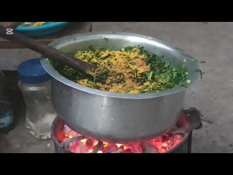 Cooking Ugali and Sukuma Wiki in the village