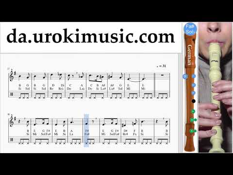 Lær At Spille Blokfløjte (Tysk) Harry Potter - Hedwig's Theme Lektioner Sange um-i246