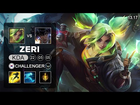 Zeri vs Nilah ADC - KR Challenger - Patch 13.17 Season 13