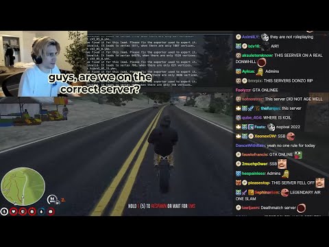 xQc doubting if he is in NoPixel server or not after seeing this