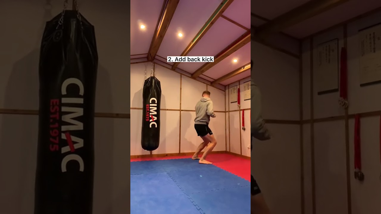 Jumping back kick tutorial