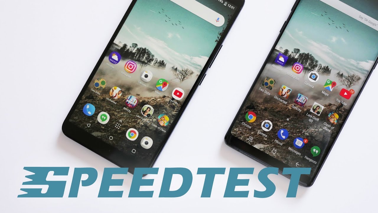 HTC U11+ (U11 Plus) versus Samsung Galaxy Note 8: speedtest