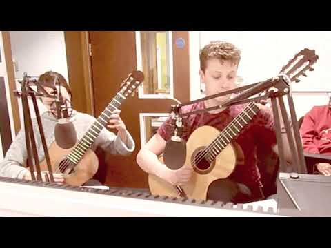 The Roth Guitar Duo perform Marcello's Oboe & String Concerto live on Radio Warrington