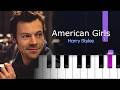 Harry Styles - American Girls  | Piano Tutorial