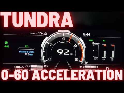 2022 Toyota Tundra Turbo V6 0-60 mph Acceleration Sport Mode