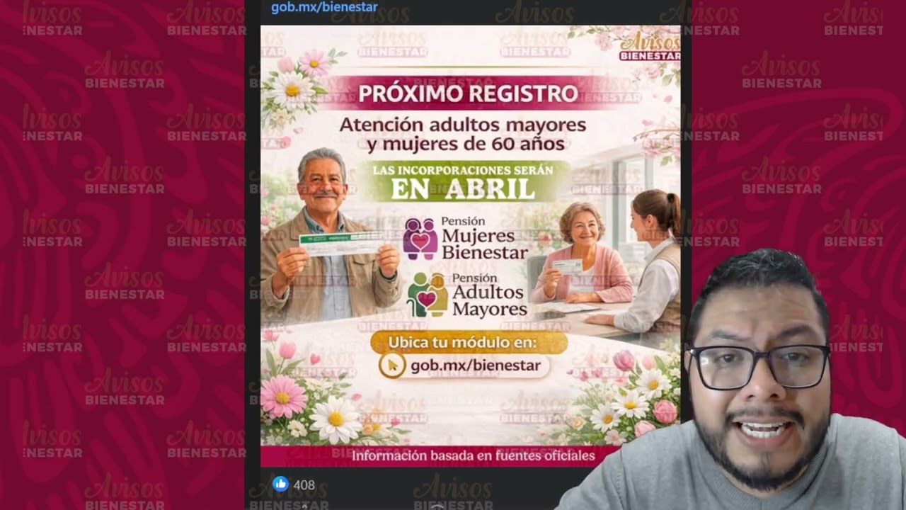 ¡TODO LISTO! adultos mayores en abril 2026 registro a la pension bienestar TOMA NOTA