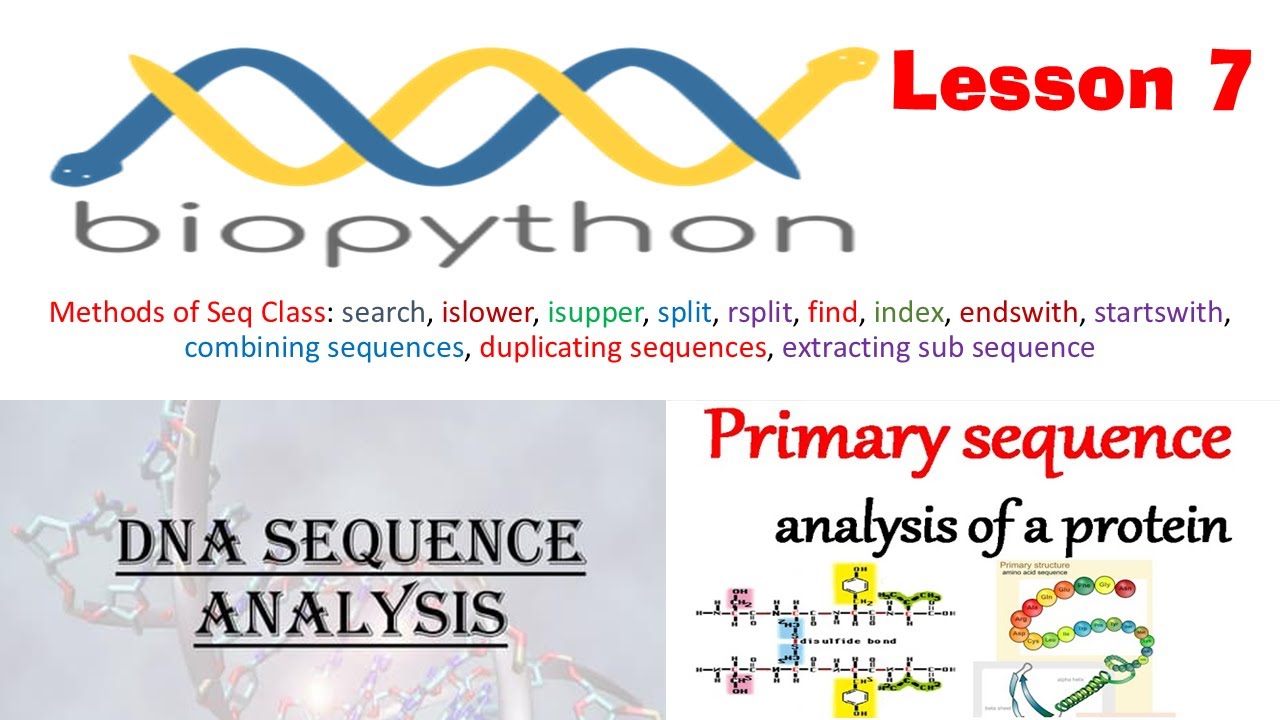 Biopython Course | Sequence Analysis and Mastering Biopython Seq Class || Lesson 7