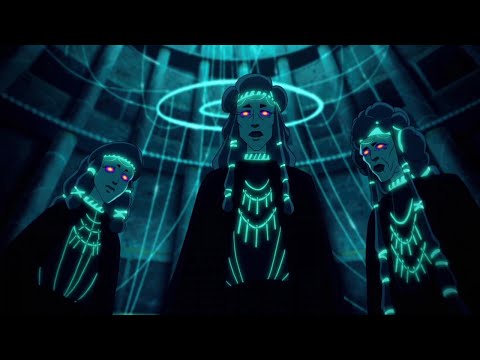 Heron talks with the Fates | Blood of Zeus | Netflix