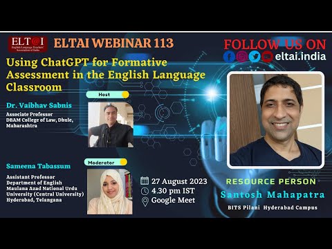 ELTAI Webinar 113- Using ChatGPT for Formative Assessment in Language Classroom