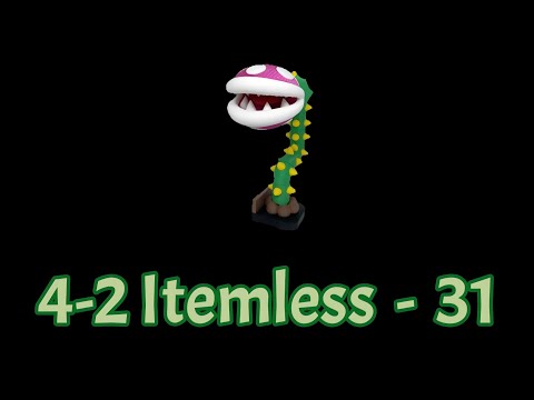 Super Mario 3D World (Switch) 4-2 Itemless Speedrun - Time: 31 (WR)