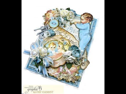 Graphic 45 Little Boy Blue Card Folio with Little Darlings DCE