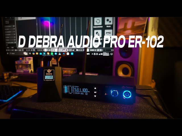 Vídeo relacionado con D Debra Audio Pro ER-102 UHF Sistema de Monitor intraauricular inalámbrico de un Solo Canal con transmisor y Receptor para Escenario, Estudio de grabación, músicos (1 Bolsa con transmisor)