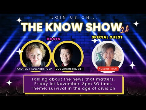 The Know Show – survival in the age of division — video featuring Adeline Tiah