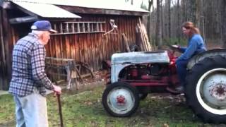 Robin's Maiden Voyage with Pa's Notorious Tractor