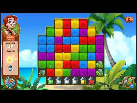 Lost Island Blast Adventure Level 632 - NO BOOSTERS 🏝️ | SKILLGAMING ✔️