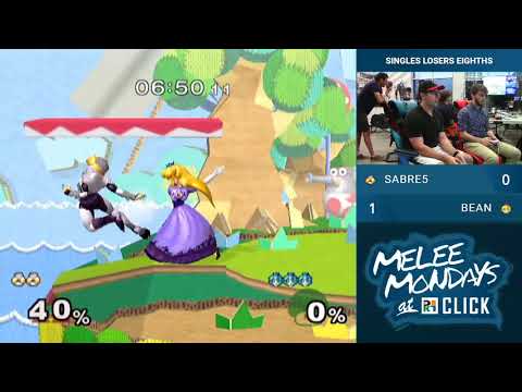 Melee Mondays at Click #49 — Singles Losers Eighths — Sabre5 vs Peach