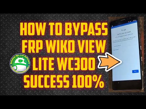 how to bypass/unlock frp/google account Wiko View LITE WC300 success 100%