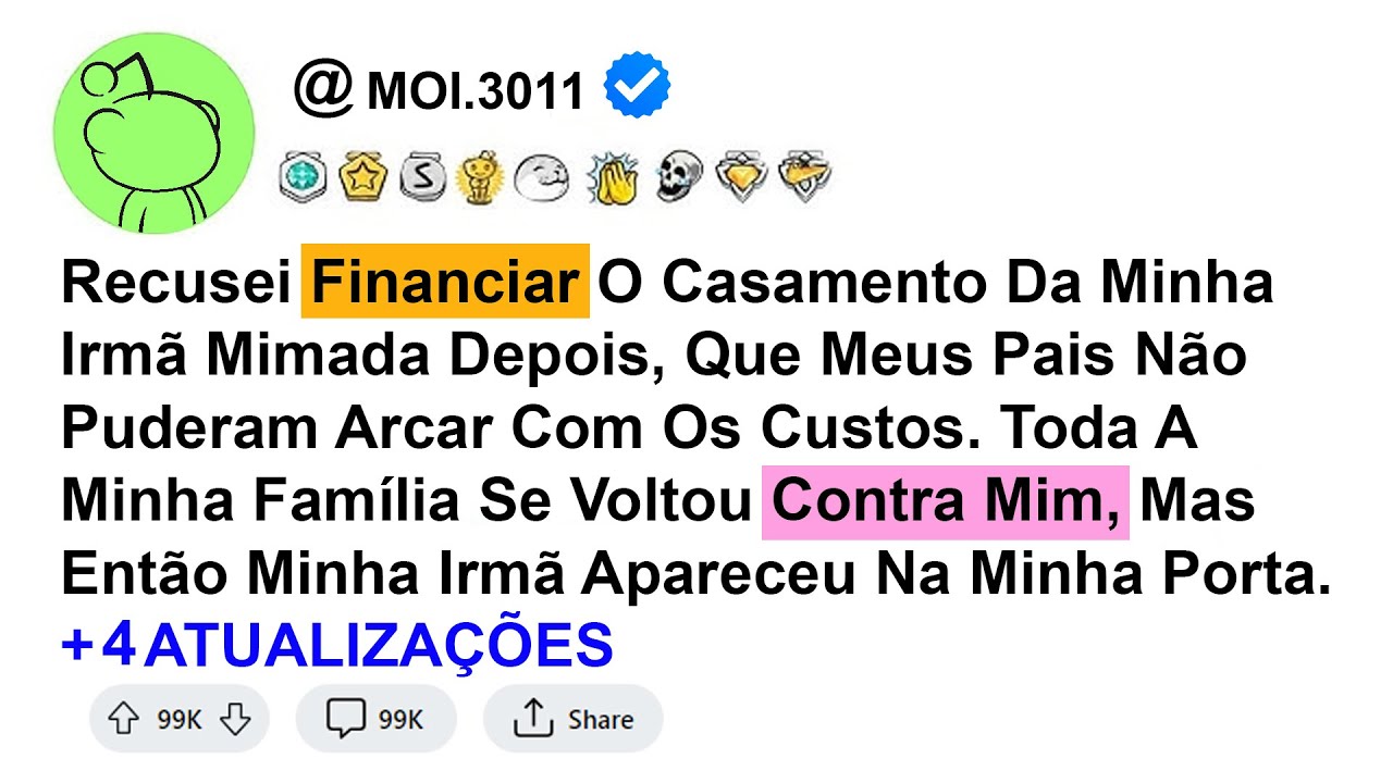 história - Recusei Financiar O Casamento Da Minha Irmã Mimada Depois, Que Meus Pais Não Puderam...
