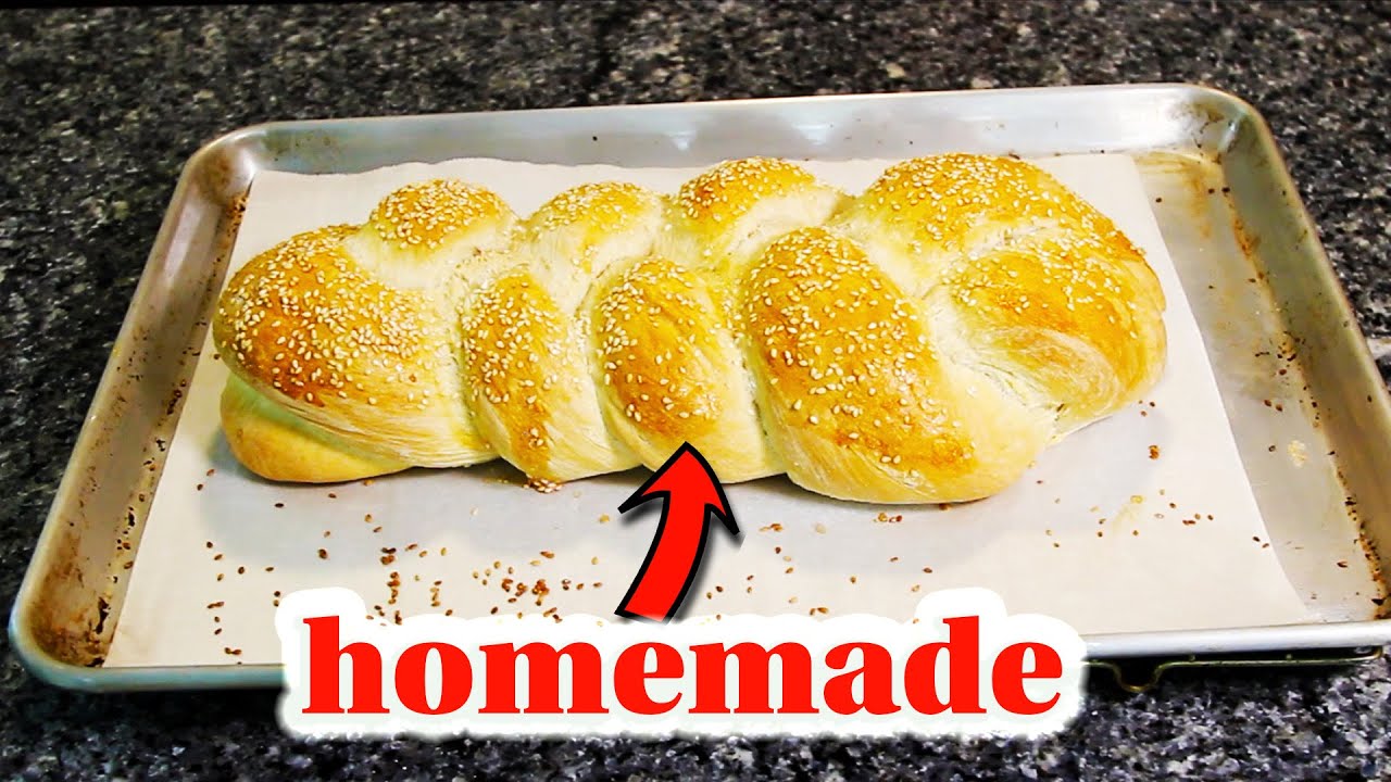 How to Make Fluffy Artisan Italian Bread | Easy Homemade Braided Italian Bread with Sesame Seeds