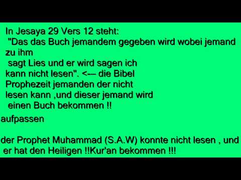 Muhammed in der Bibel der entgültige beweis (einige beweisse)