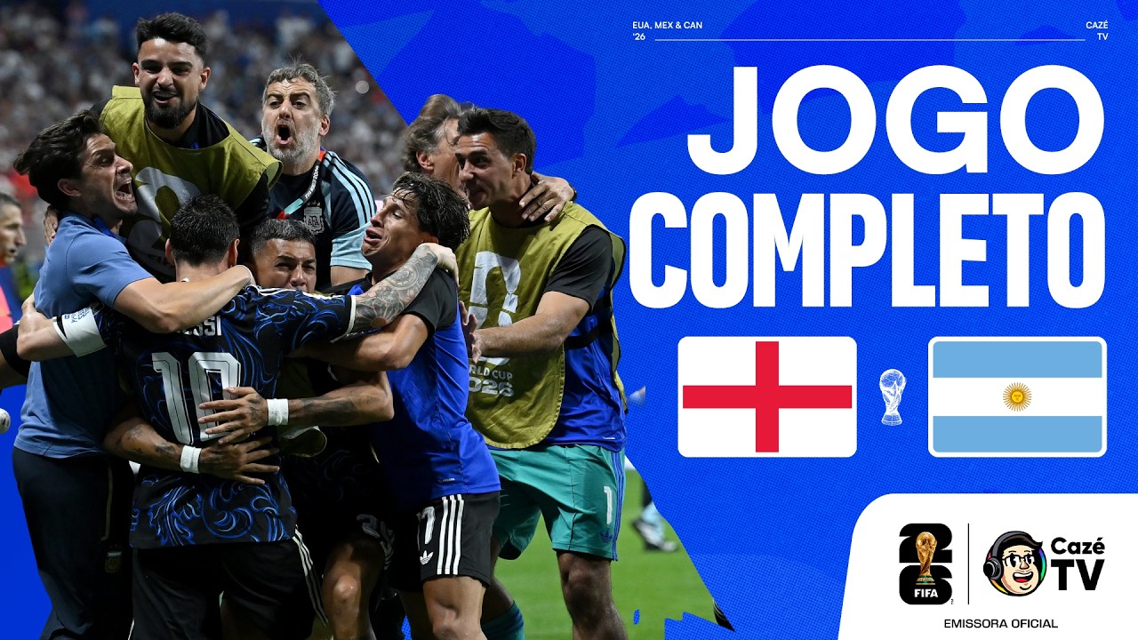 JOGO COMPLETO: INGLATERRA X ARGENTINA | COPA DO MUNDO FIFA™ 2026 | SEMIFINAL