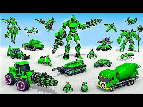 Transforming Robot Theft Game 2023: US Agent Steal Robot Car - Android iOS Gameplay