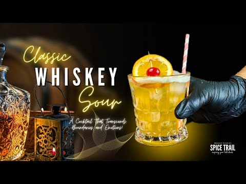 Classic Whiskey Sour Cocktail Recipe | How to make Whiskey Sour at home