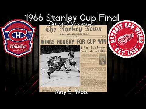 19660505G6 Montreal vs Detroit 1966 Stanley Cup Final Game 6 (Howe, Delvechio, Beliveau, Cournyer)