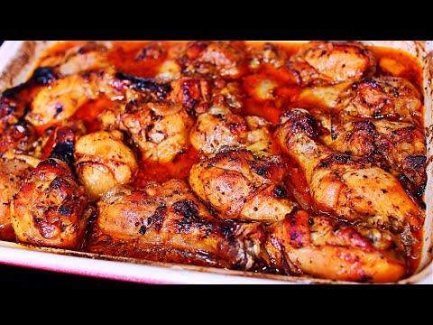 Slowly Baked Fall off the bone Chicken - Easy Baked Chicken Drumsticks Recipe