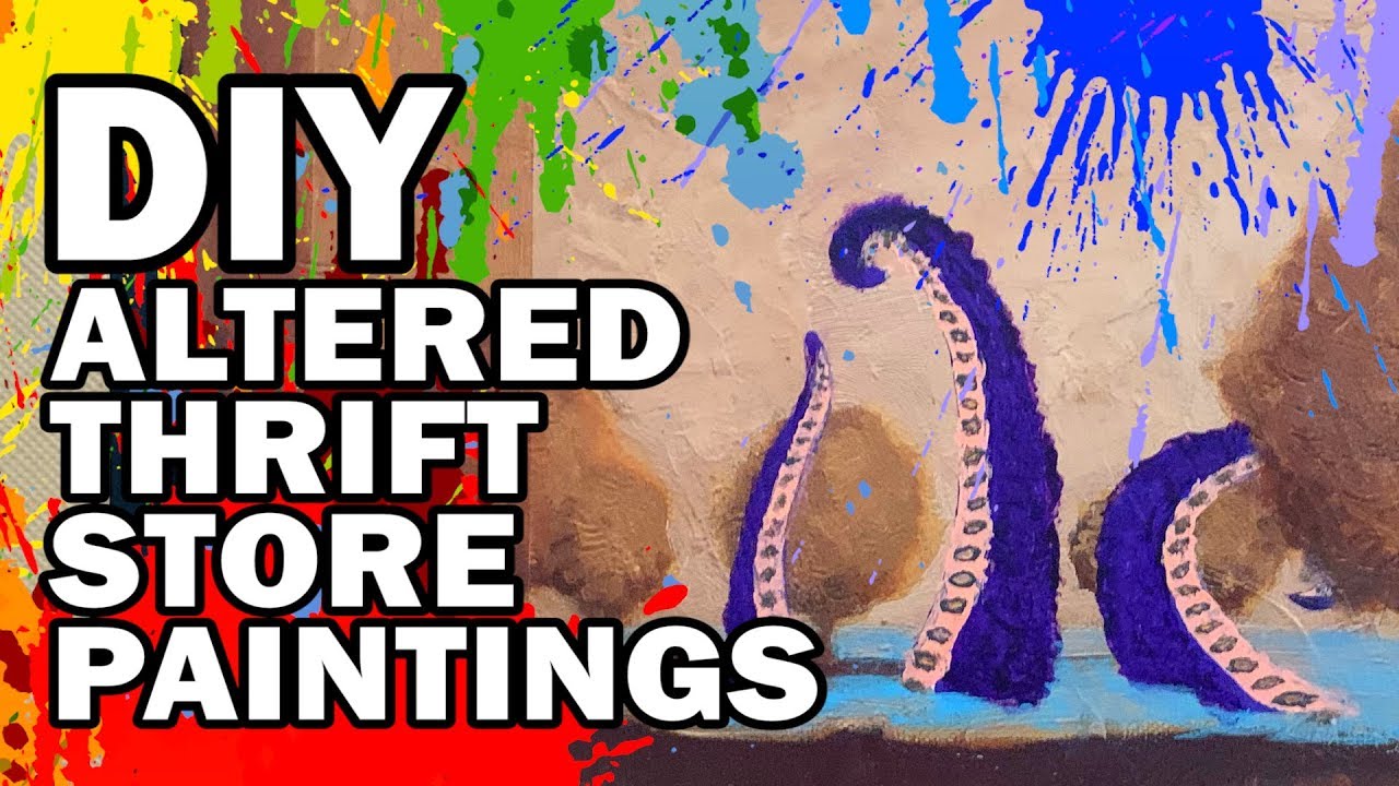 🎨 DIY Altered Thrift Store Art