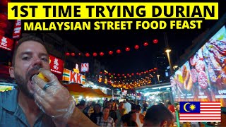 JALAN ALOR STREET FOOD KUALA LUMPUR 🇲🇾 AUSTRALIAN'S FIRST TIME TRYING DURIAN!