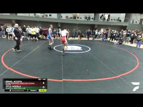 145 Lbs Quarterfinal - Israel Acosta, Inland Northwest Wrestling Training Center Vs Titus Rodela,