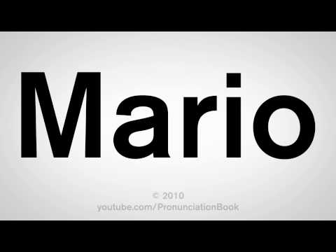 How To Pronounce Mario