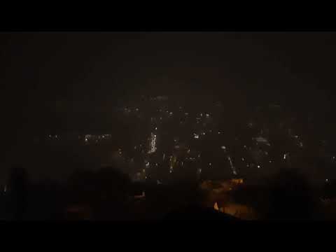 Very heavy thunderstorm night over Lugano, 7./8. Sept. 2022